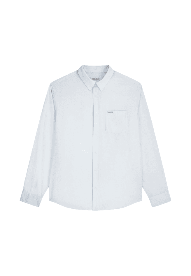 GUESS camicia a righe con taschino uomo azzurro - 2