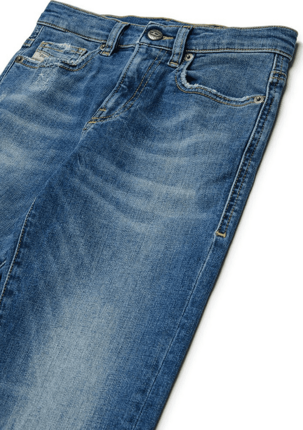 DIESEL jeans regular fit bambino blu medio - 2