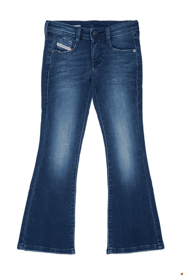 DIESEL jeans bootcut bambina blu scuro - 5