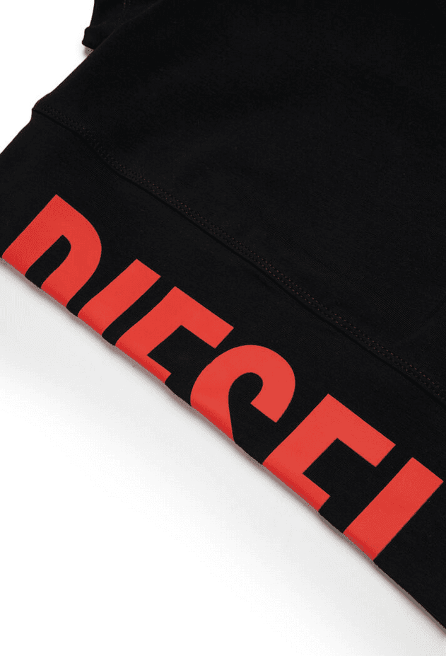 DIESEL t-shirt crop bambina nero - 3