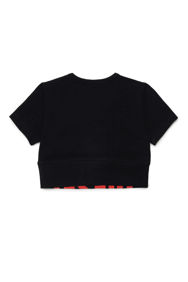 DIESEL t-shirt crop bambina nero - 4