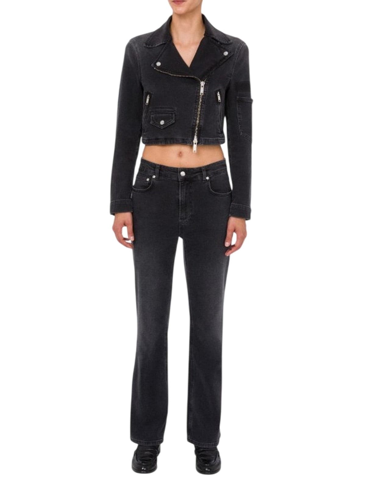 MOSCHINO JEANS giacche donna moschino jeans - giacca denim stretch10.5 oz - grigio - 2