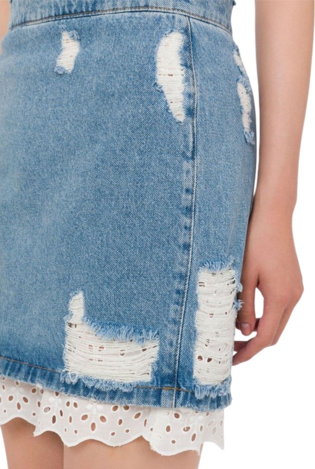 MOSCHINO JEANS gonne casual donna moschino jeans - gonna denim 13.5 oz - azzurro - 4