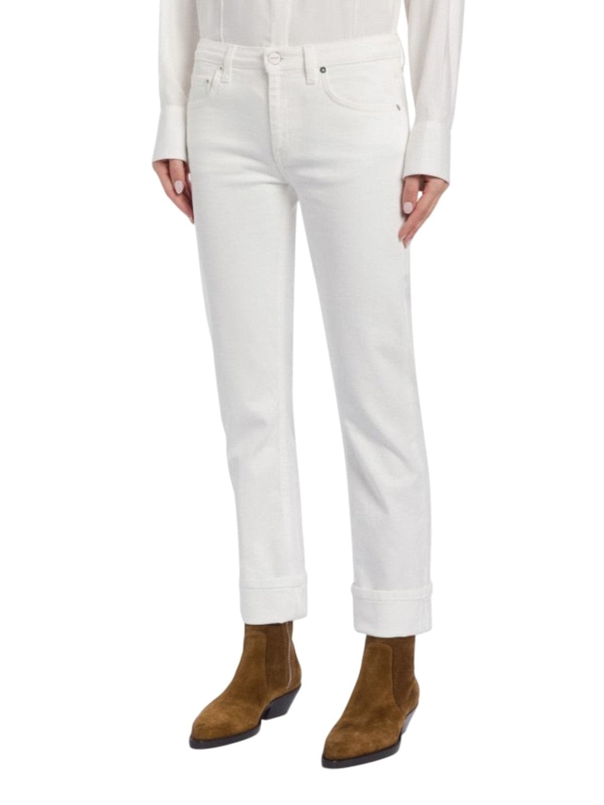 DONDUP jeans donna dondup - jeans 5 tasche superskinny - bianco - 2