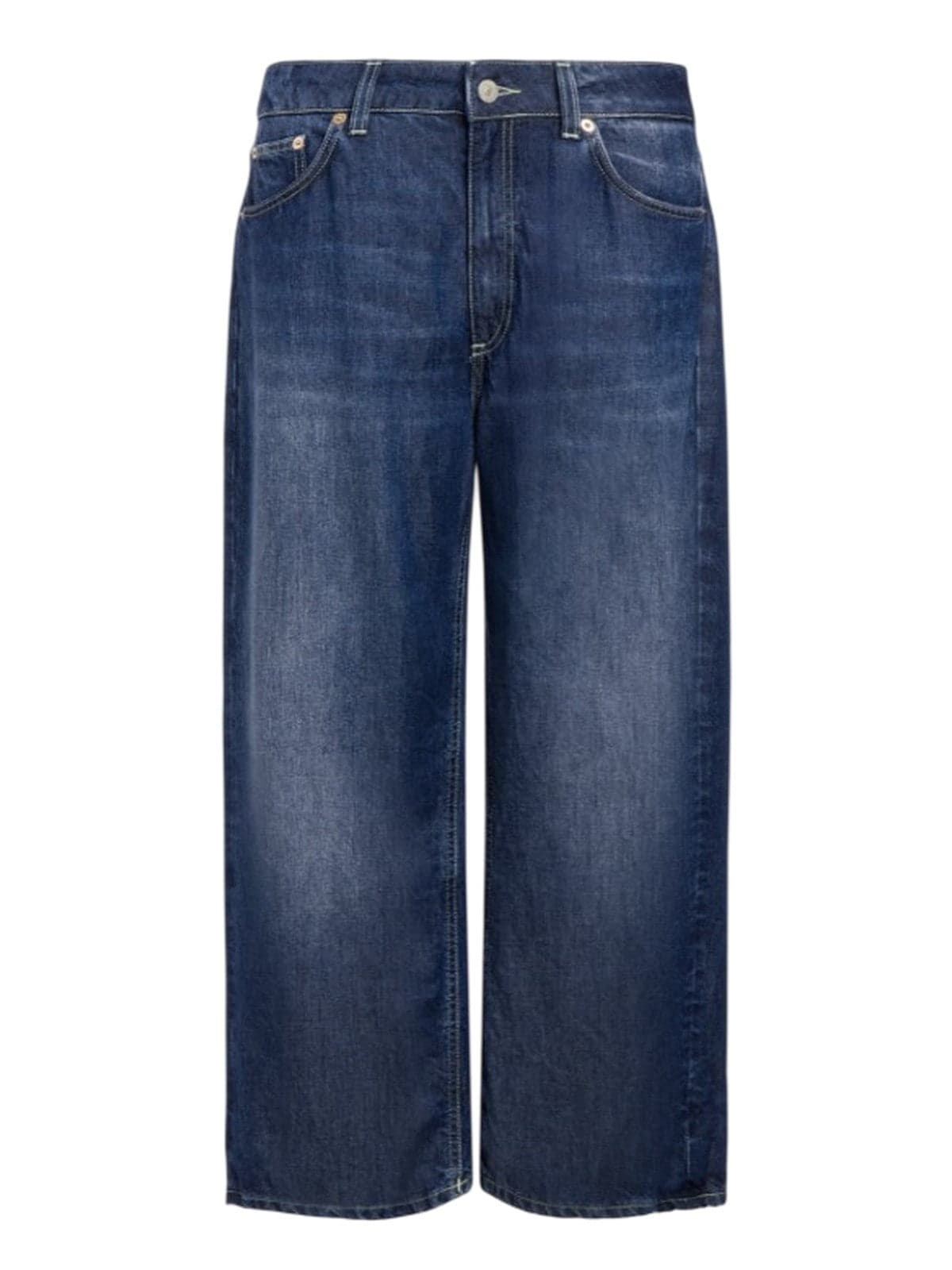 DONDUP jeans donna dondup - jeans 5 tasche wideleg tami - blu - 5