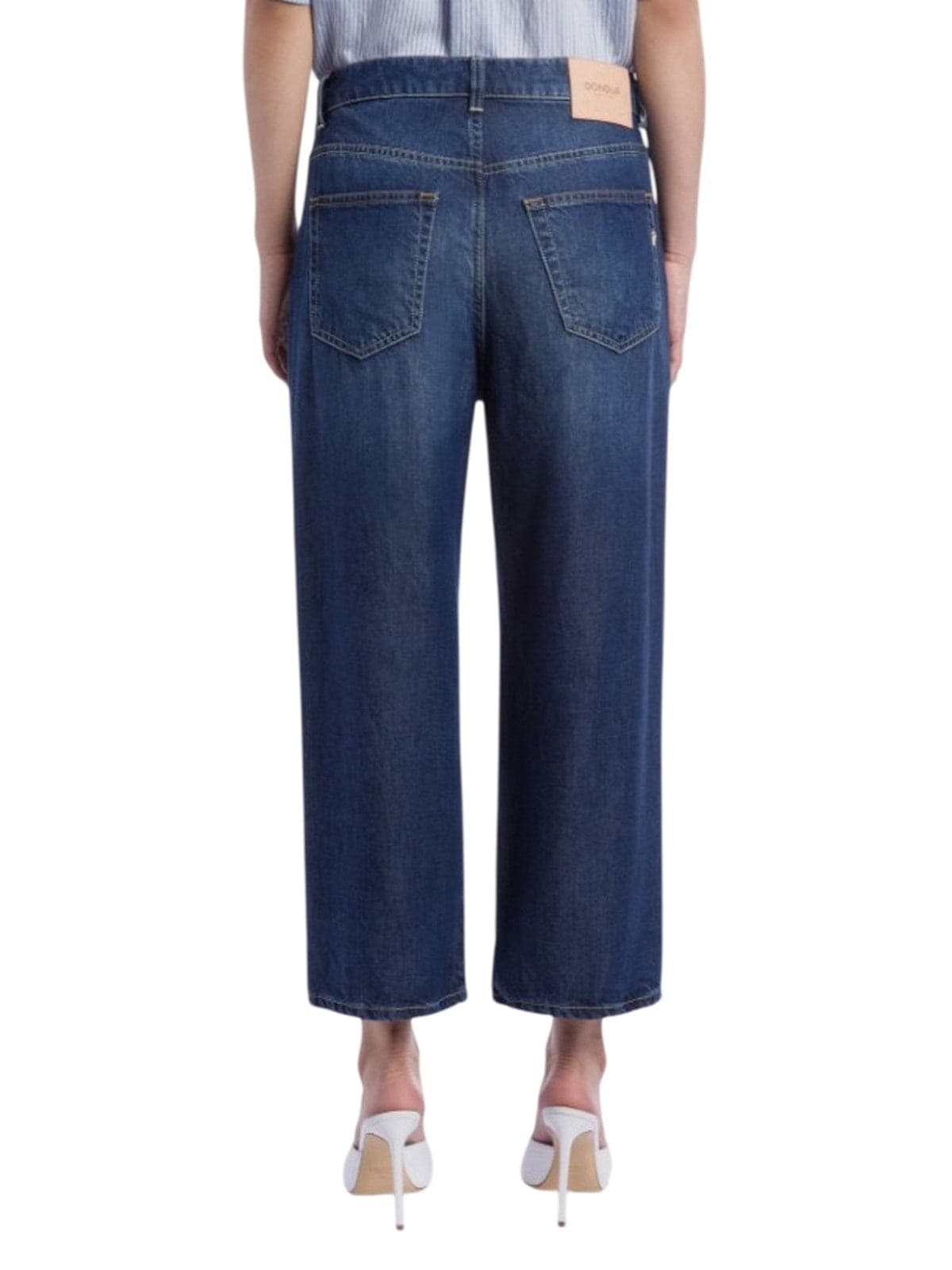 DONDUP jeans donna dondup - jeans 5 tasche wideleg tami - blu - 3