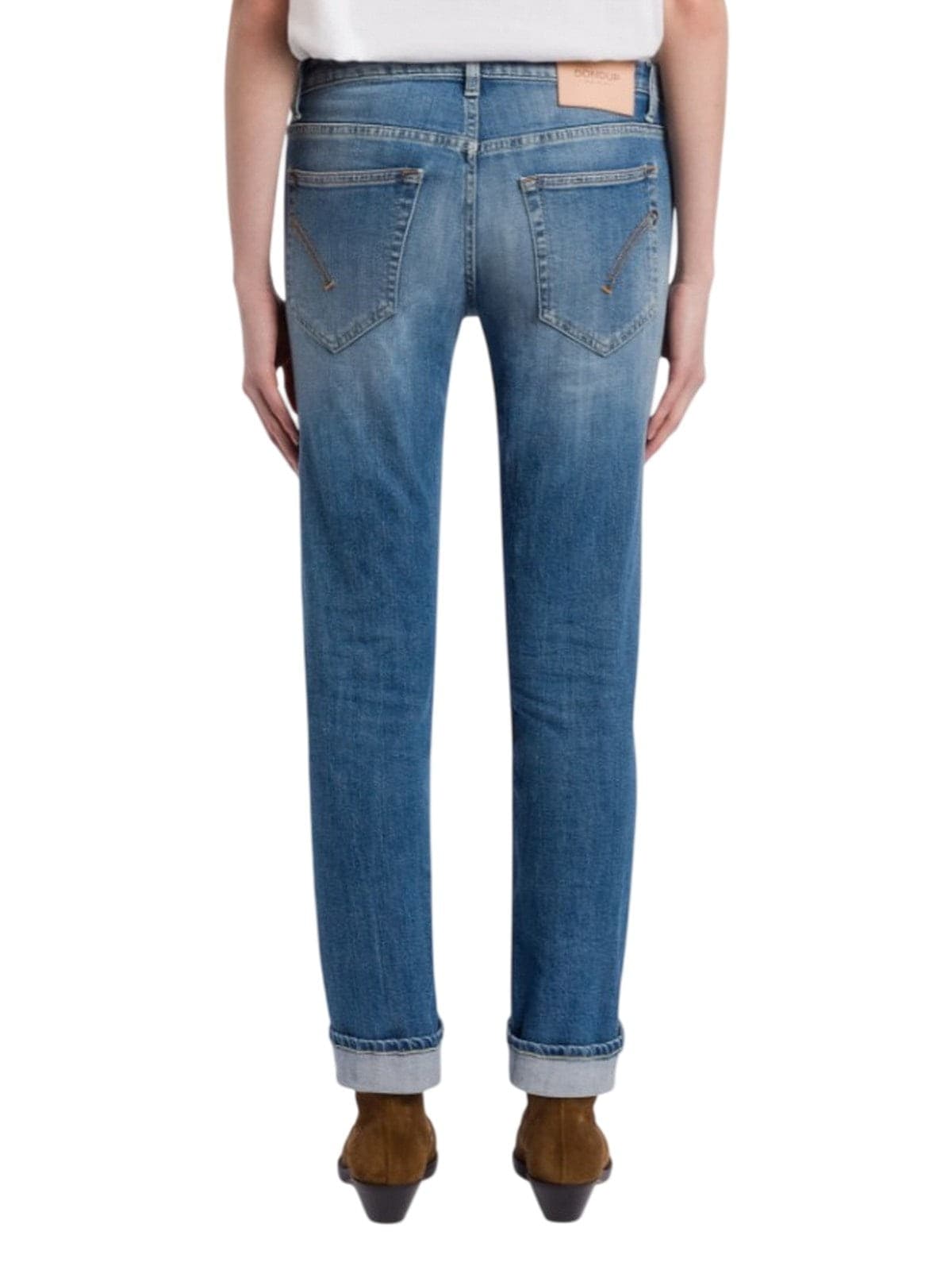 DONDUP jeans donna dondup - jeans 5tasche slim - blu - 3