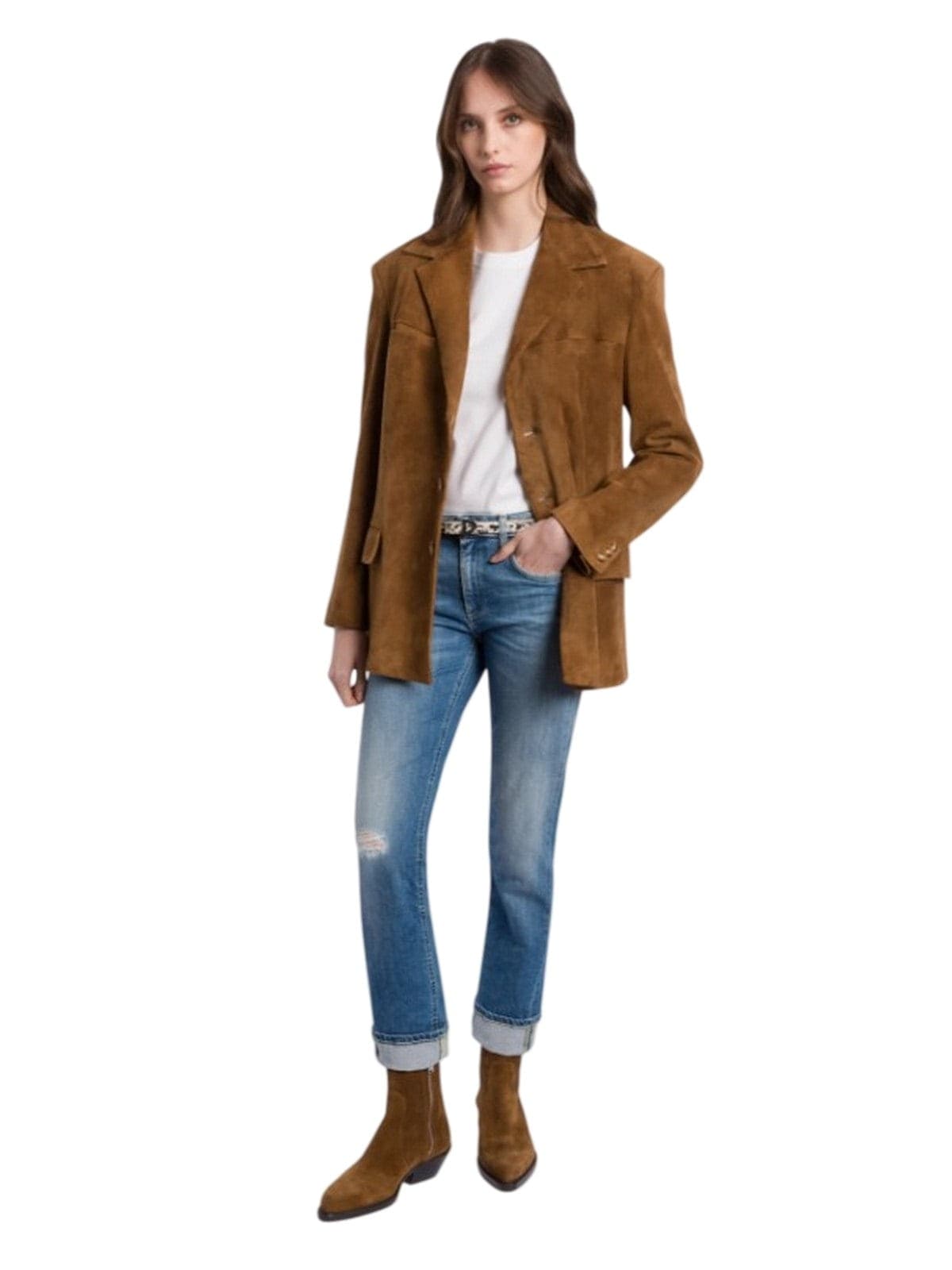 DONDUP jeans donna dondup - jeans 5tasche slim - blu - 4