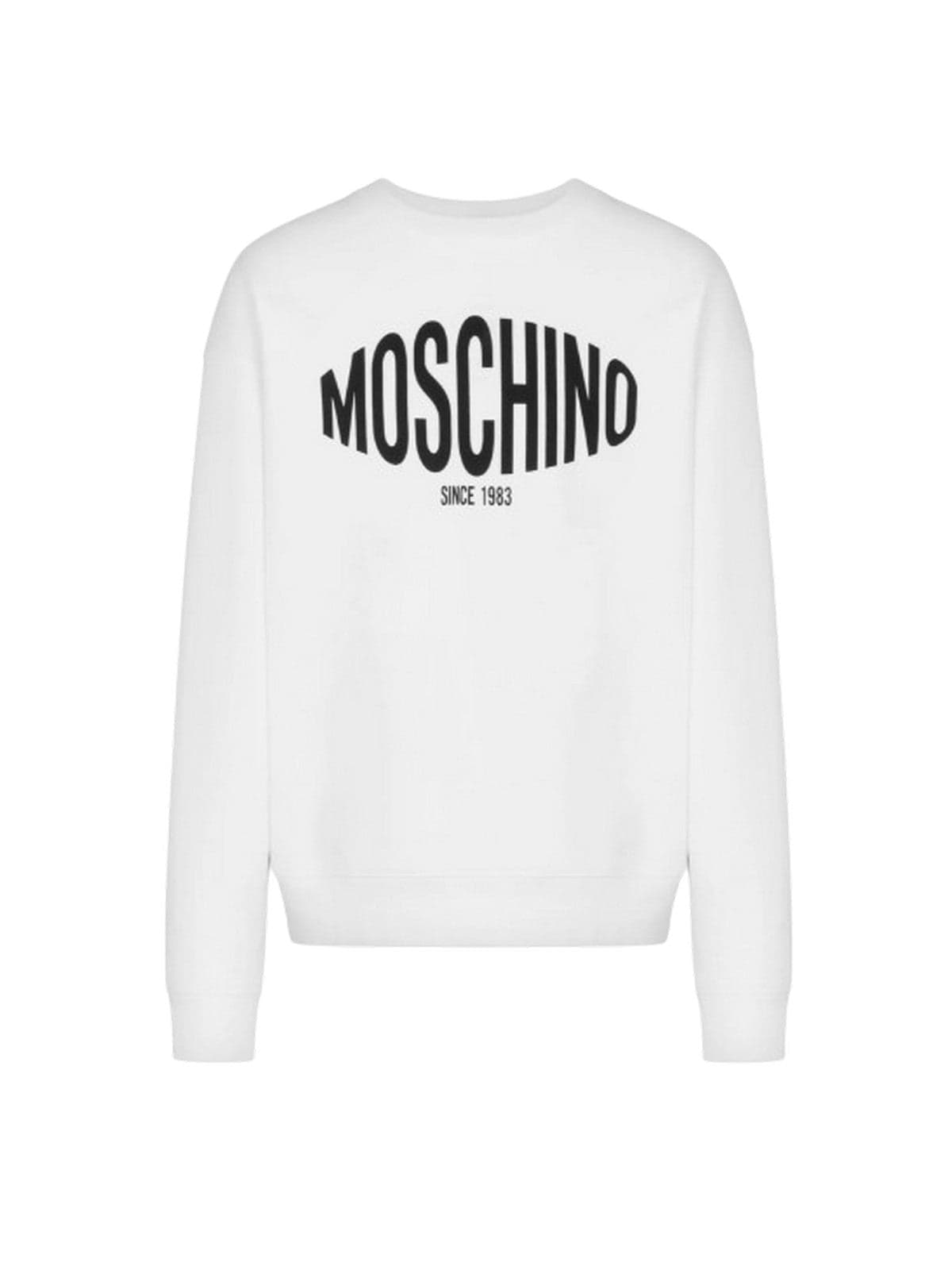 MOSCHINO JEANS felpe senza cappuccio uomo moschino jeans - felpa di cotone organico - bianco - 5