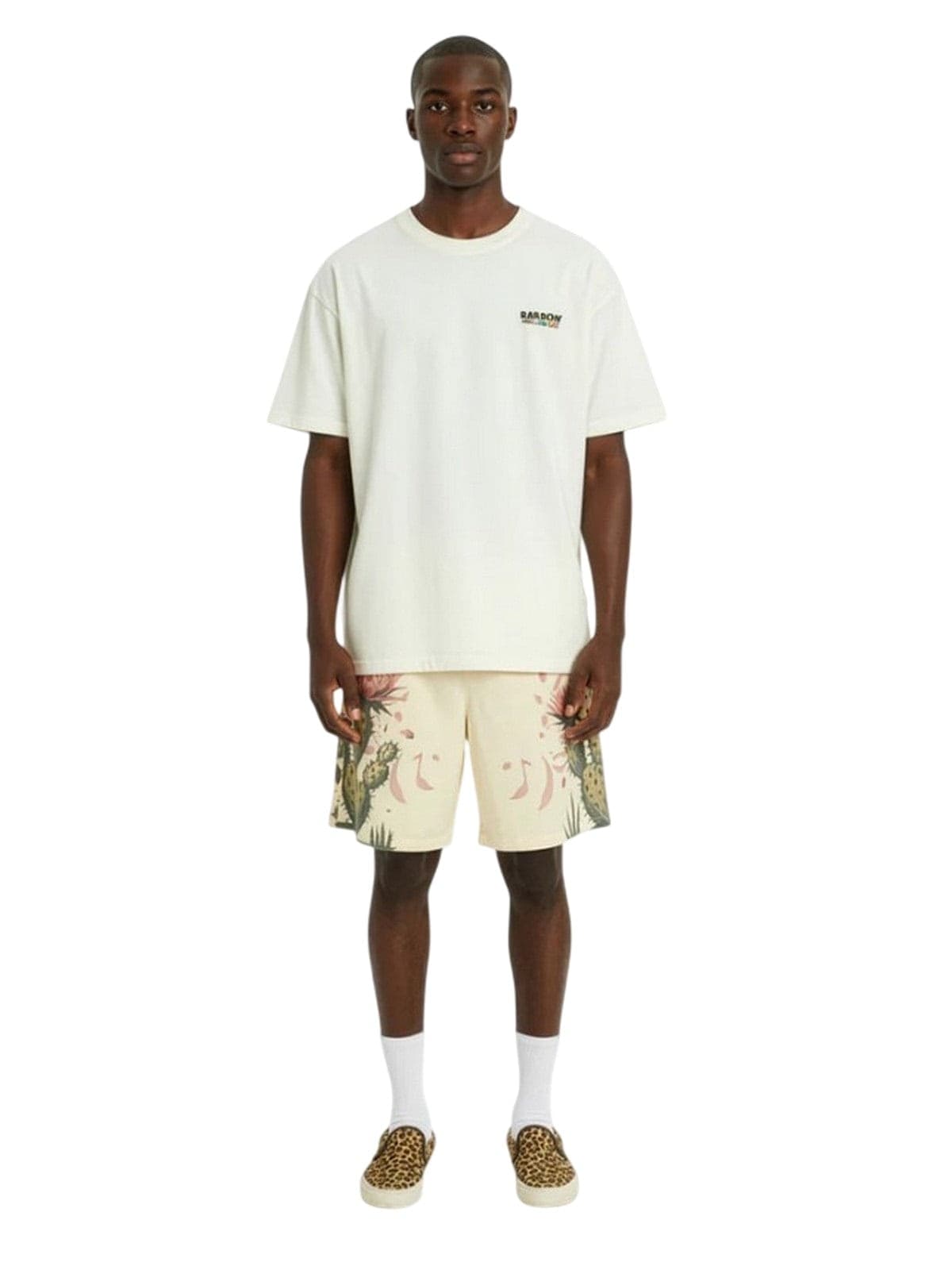 BARROW pantaloncini unisex barrow - popeline shorts - beige - 2