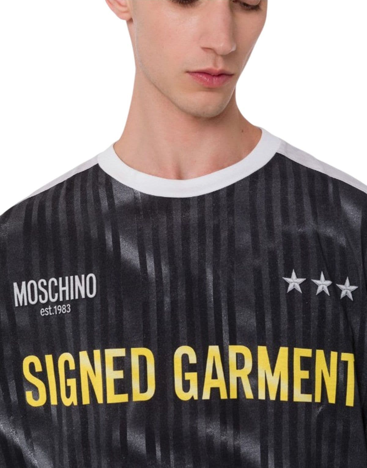 MOSCHINO JEANS t-shirt uomo moschino jeans - t-shirt jersey di cotone organico - n.d. - 4