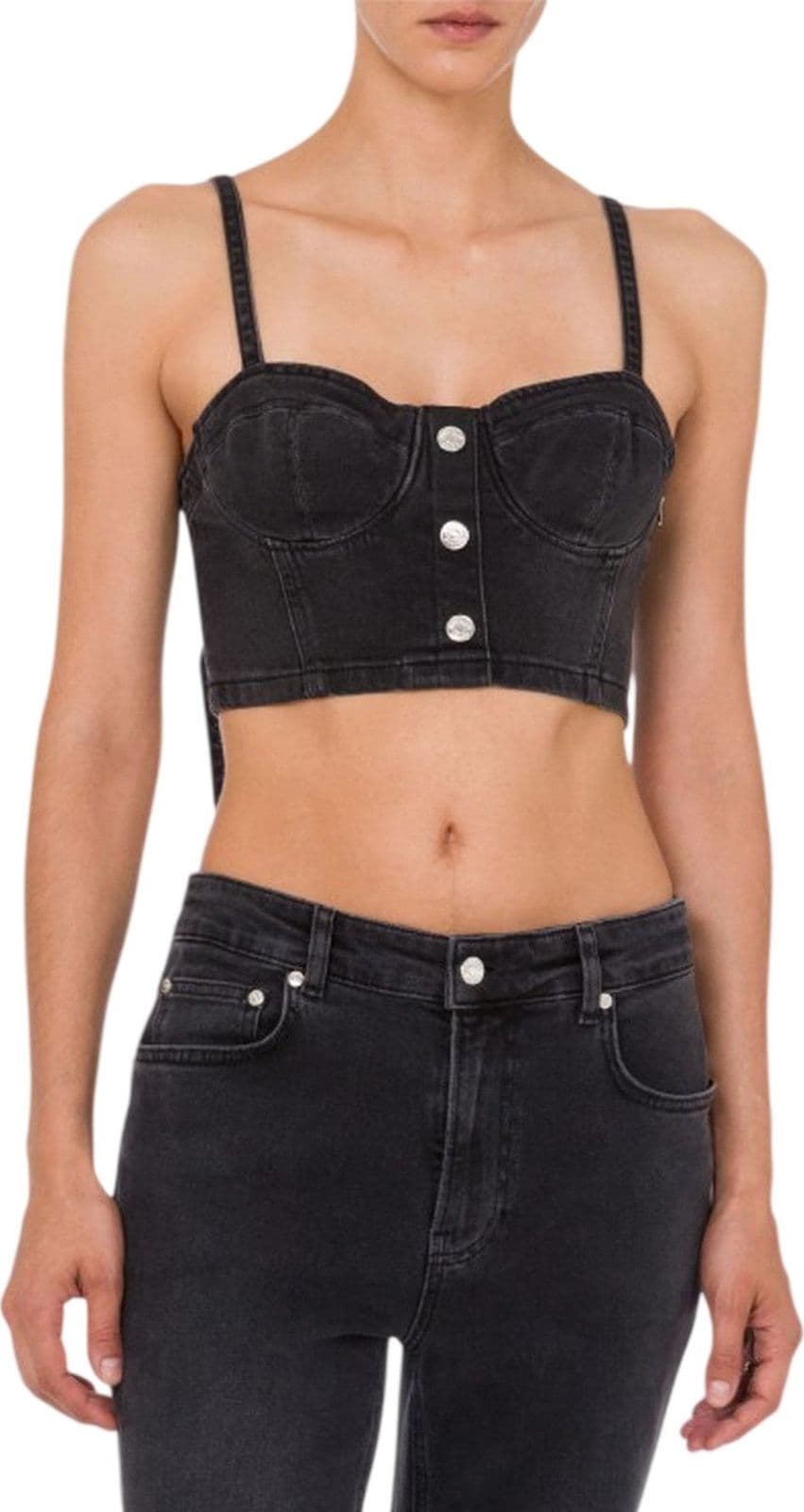 MOSCHINO JEANS canotte e top donna moschino jeans - top denim strech 13,5 oz - n.d. - 2