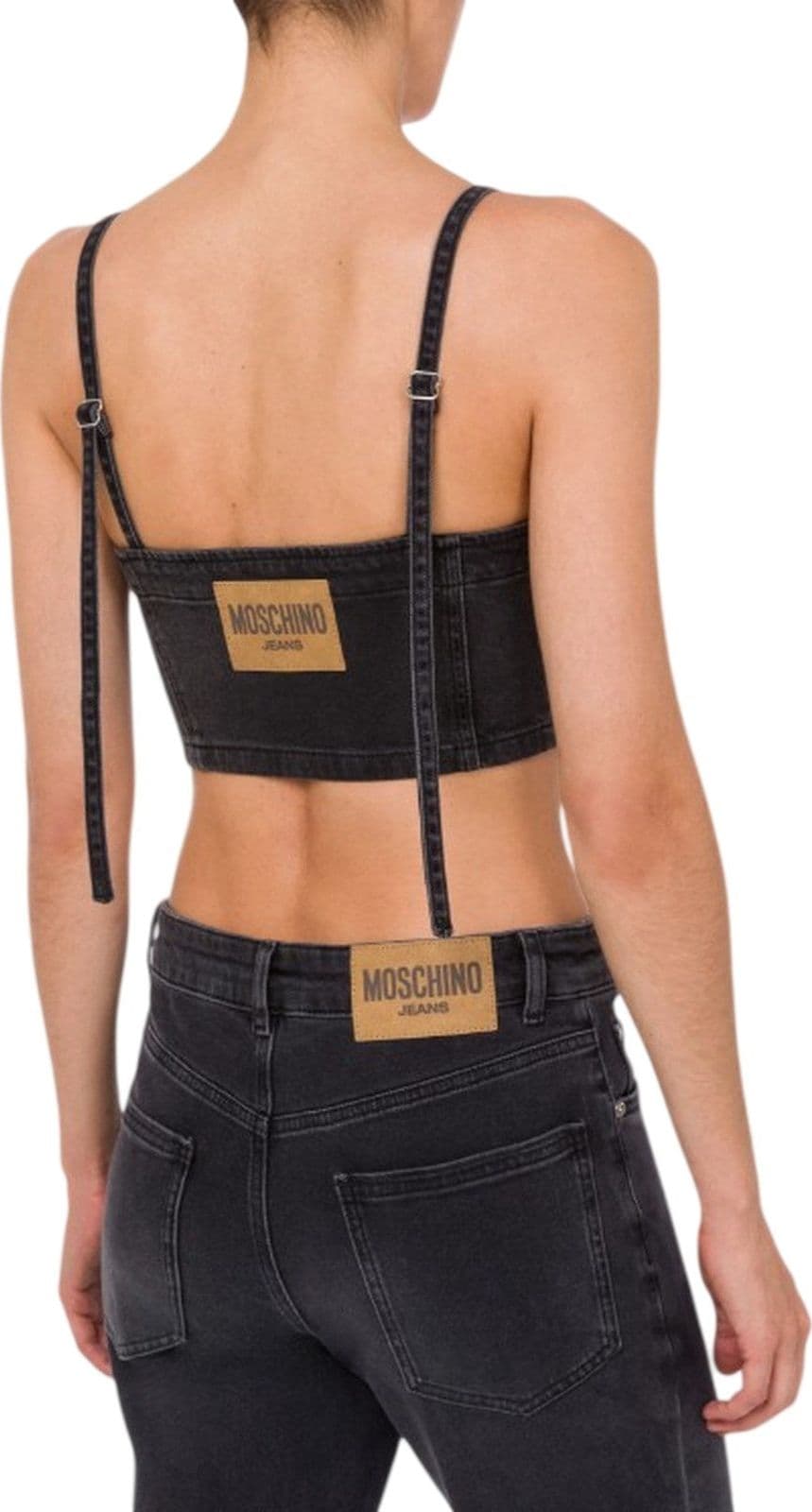 MOSCHINO JEANS canotte e top donna moschino jeans - top denim strech 13,5 oz - n.d. - 3