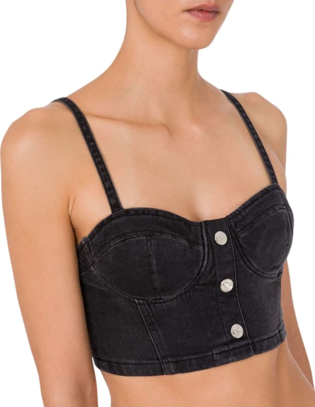 MOSCHINO JEANS canotte e top donna moschino jeans - top denim strech 13,5 oz - n.d. - 4