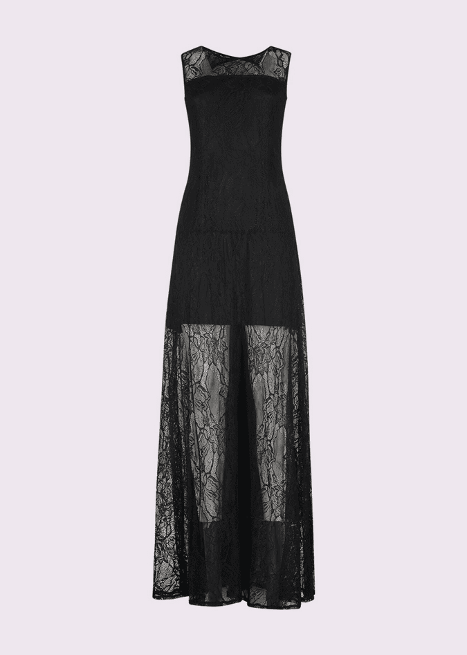 GAUDI abito in pizzo donna nero - 3