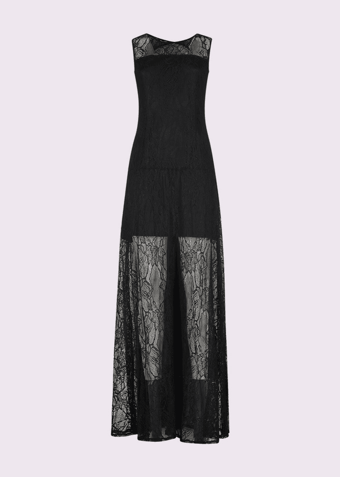 GAUDI abito in pizzo donna nero - 3
