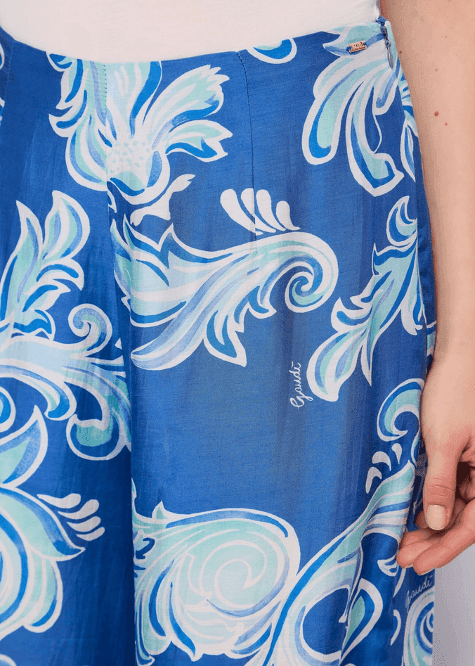 GAUDI pantalone con stampa donna blue - 3