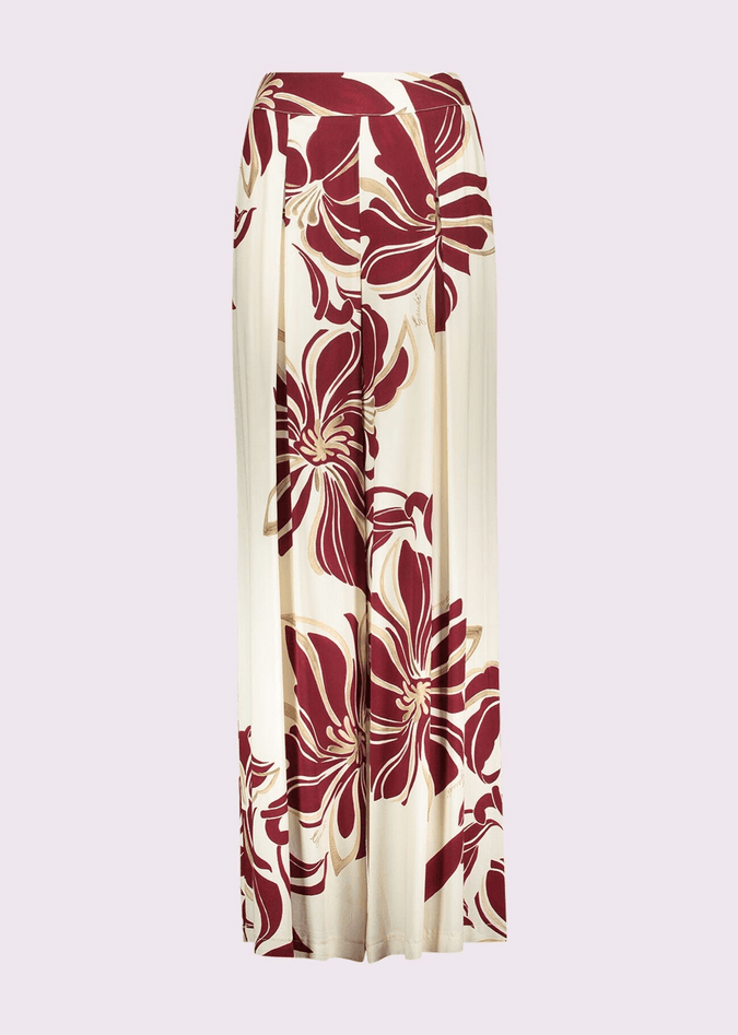 GAUDI pantalone con stampa donna buttercream - 7