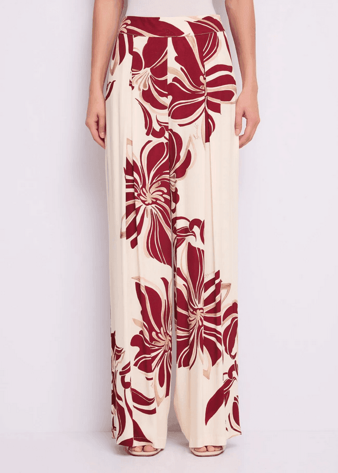 GAUDI pantalone con stampa donna buttercream - 2