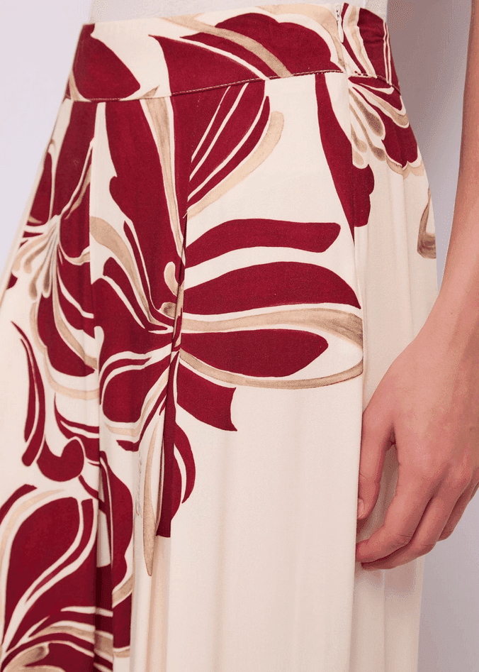 GAUDI pantalone con stampa donna buttercream - 3
