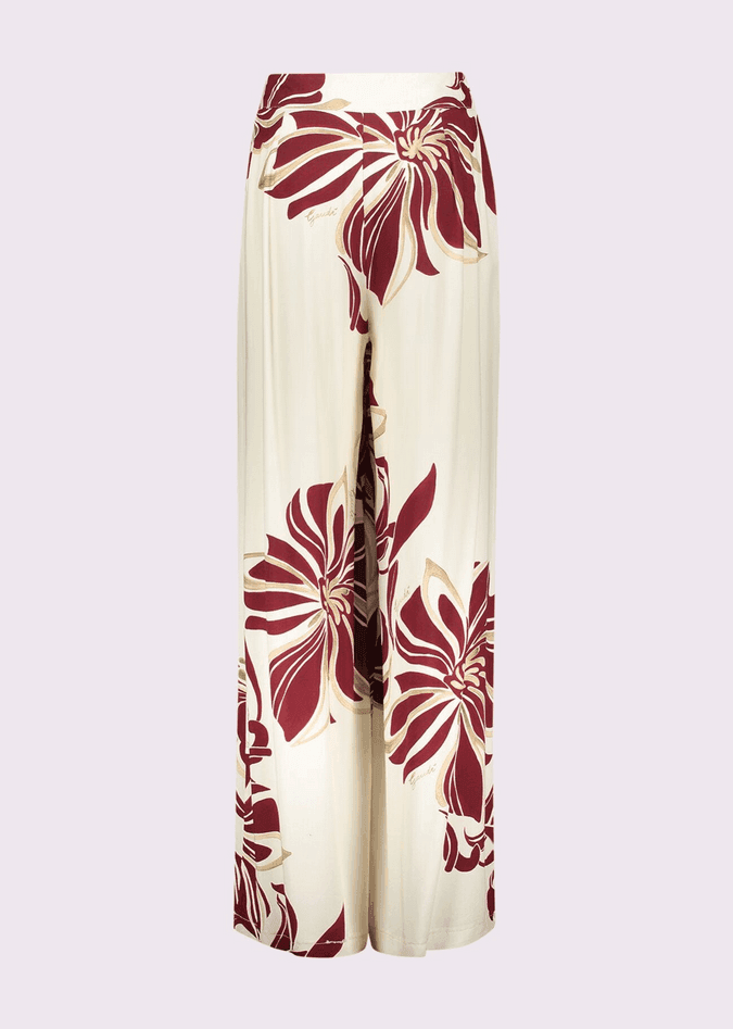 GAUDI pantalone con stampa donna buttercream - 4