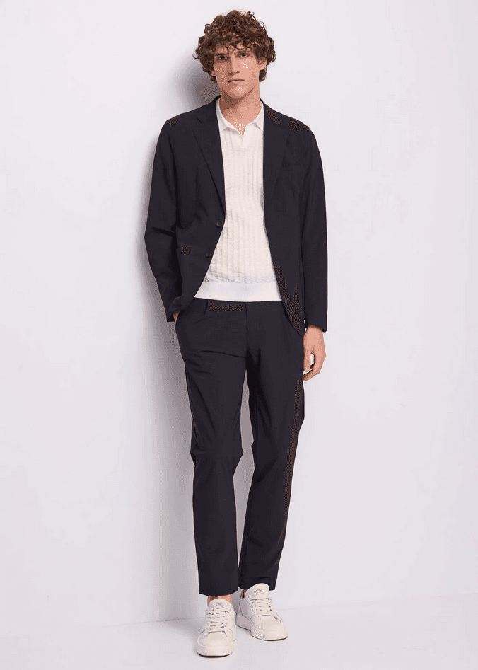 GAUDI pantalone in nylon uomo blu - 4