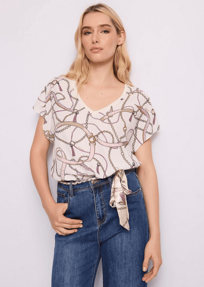 GAUDI t-shirt con stampa donna tofu - 5