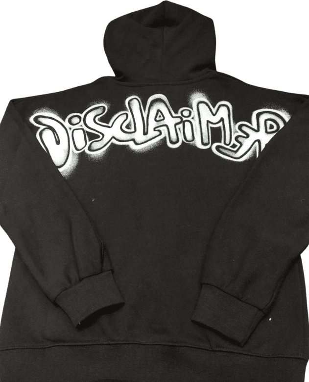 DISCLAIMER KIDS felpa con zip bambino nero-bianco - 2