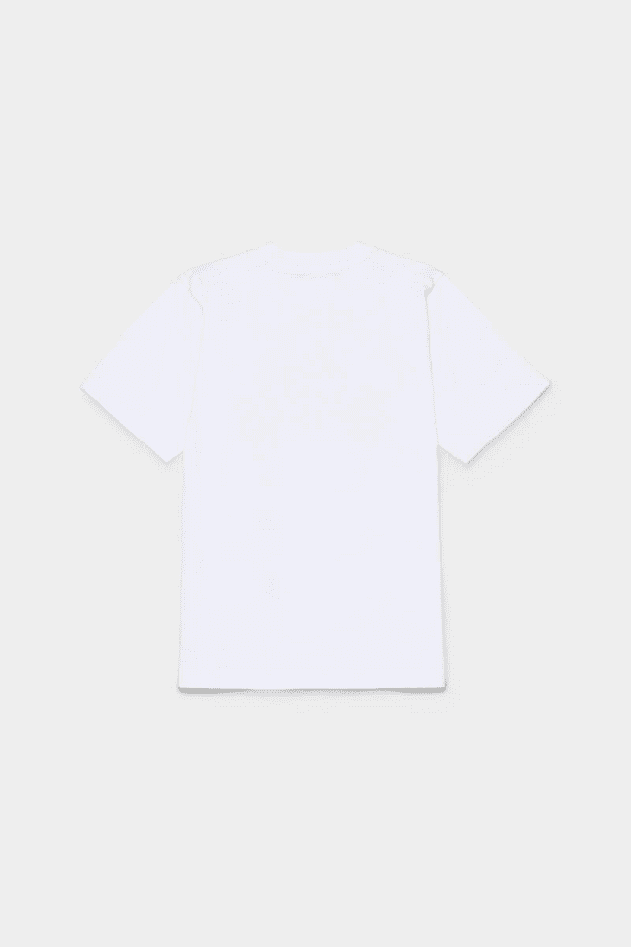 Dsquared t-shirt con foglia d'acero unisex bianco - 3