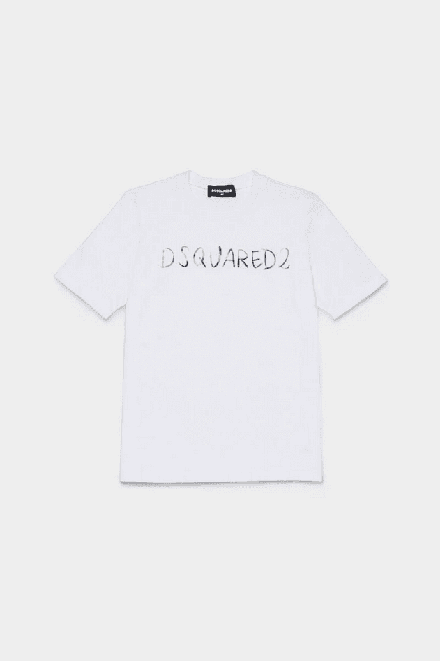 Dsquared t-shirt bambina bianco