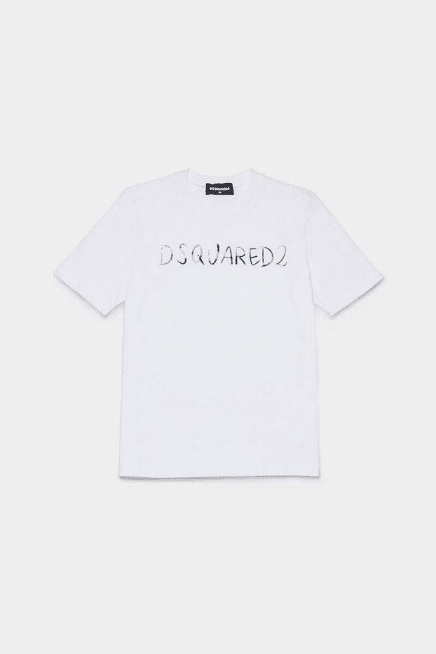 Dsquared t-shirt bambina bianco - 4