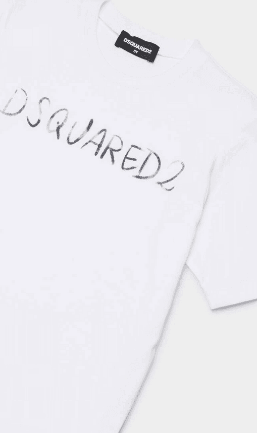 Dsquared t-shirt bambina bianco - 2