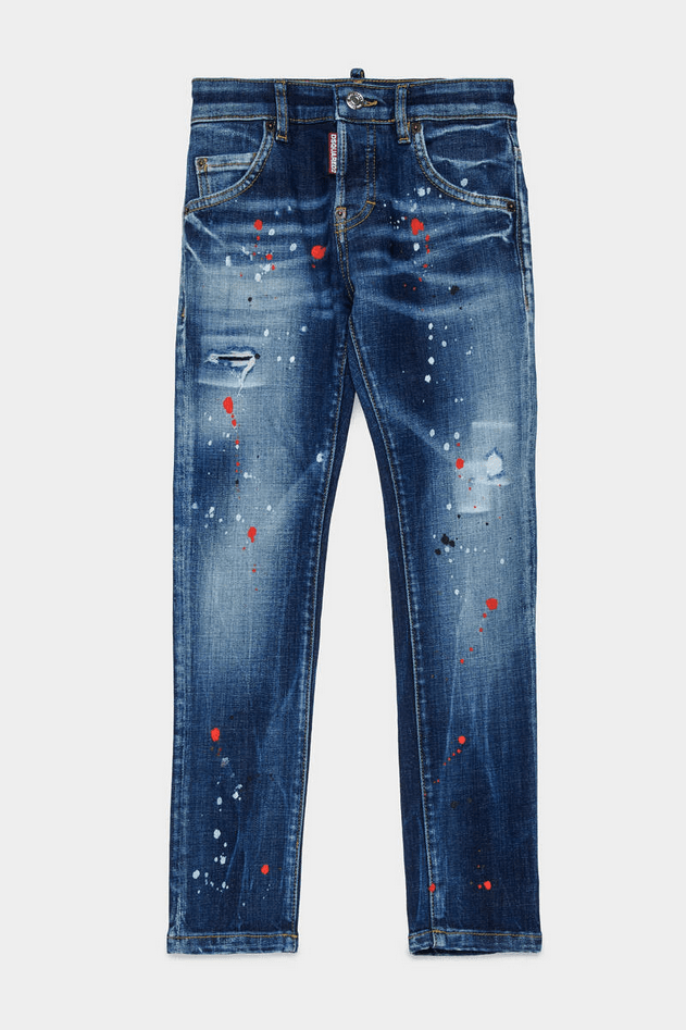 Dsquared jeans bambino blue denim - 5