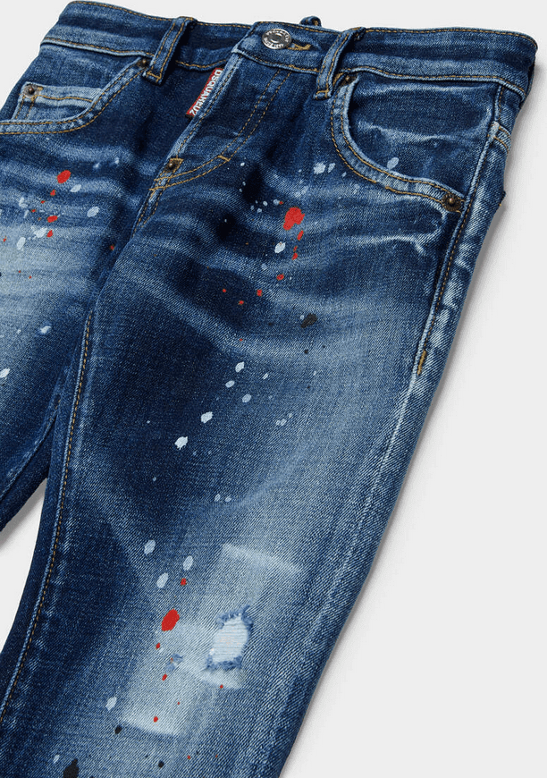 Dsquared jeans bambino blue denim - 2