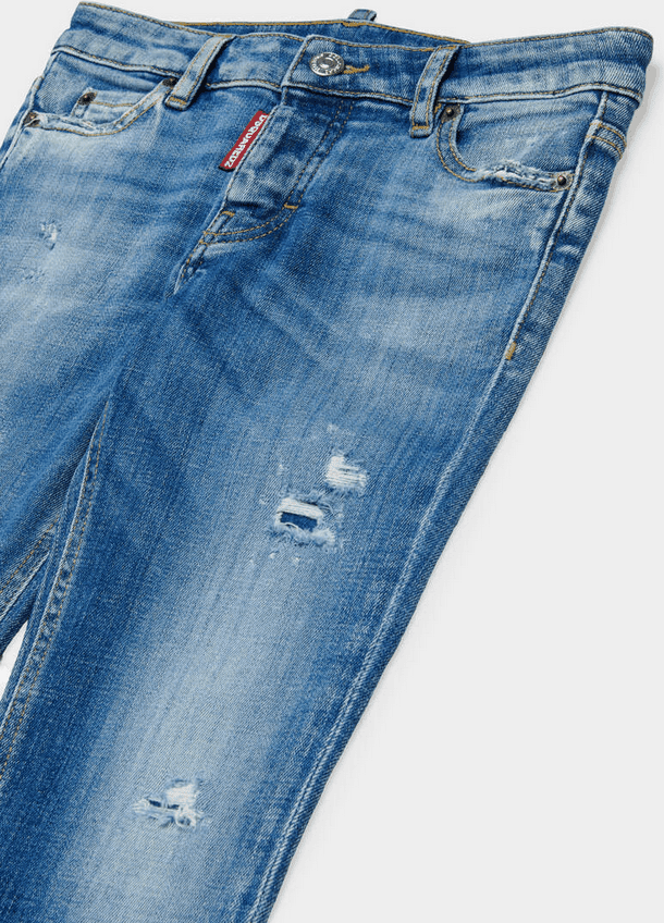 Dsquared jeans bambina blue denim - 2