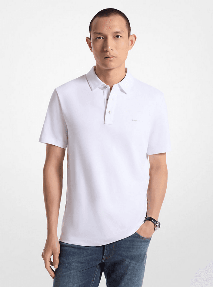 MICHAEL KORS polo uomo bianco - 3
