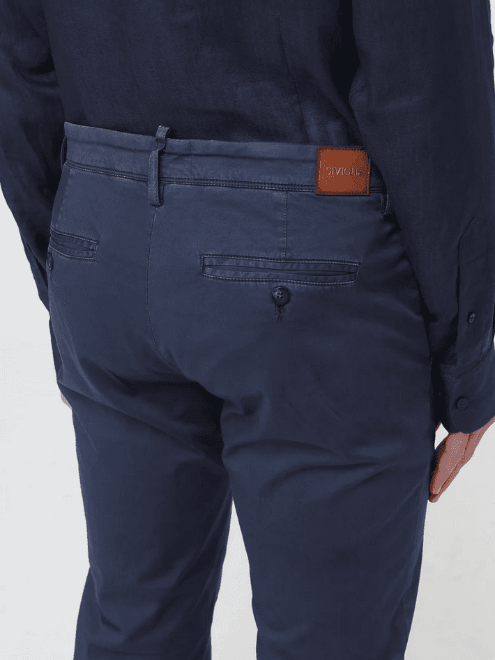 Siviglia pantalone chino uomo blue - 3
