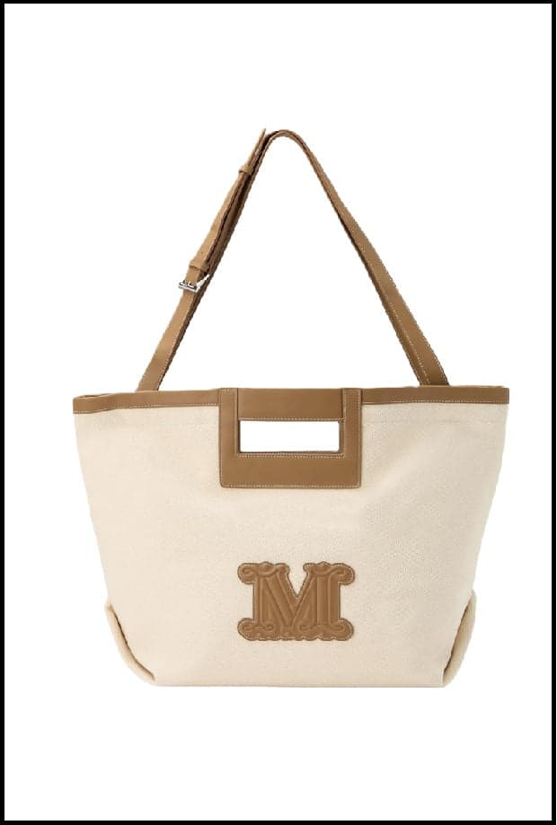 MAX MARA borsa beachwear donna cammello - 4