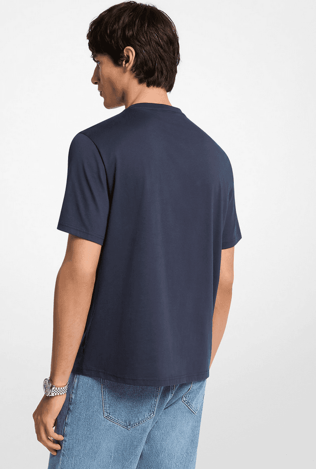 MICHAEL KORS t-shirt con taschino uomo blue notte - 2