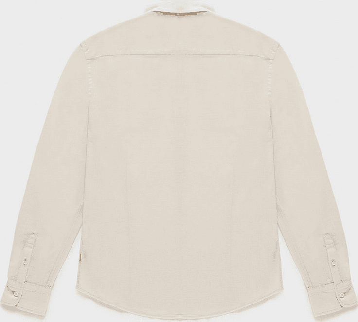 REFRIGIWEAR camicia misto lino uomo bone white - 6
