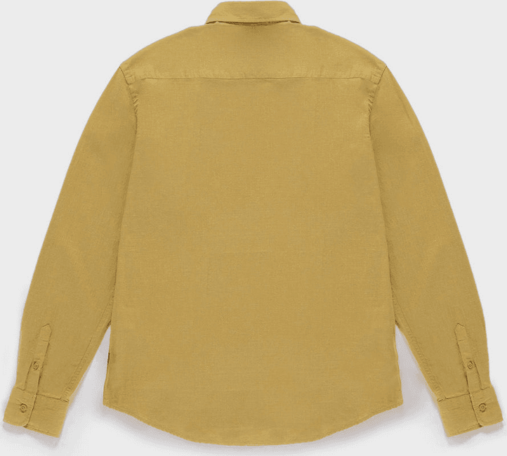 REFRIGIWEAR camicia misto lino uomo burnished gold - 6