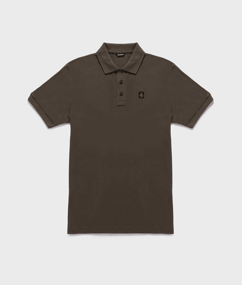 REFRIGIWEAR polo basic uomo major brown - 7