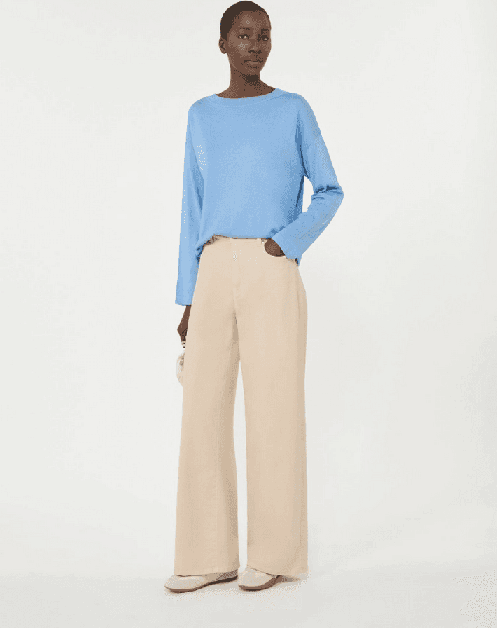 MAX MARA maglia in filato donna azzurro - 4