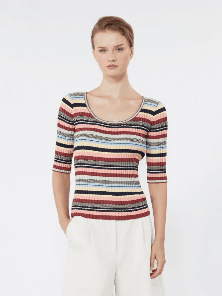 MAX MARA maglia a coste donna multicolor - 2