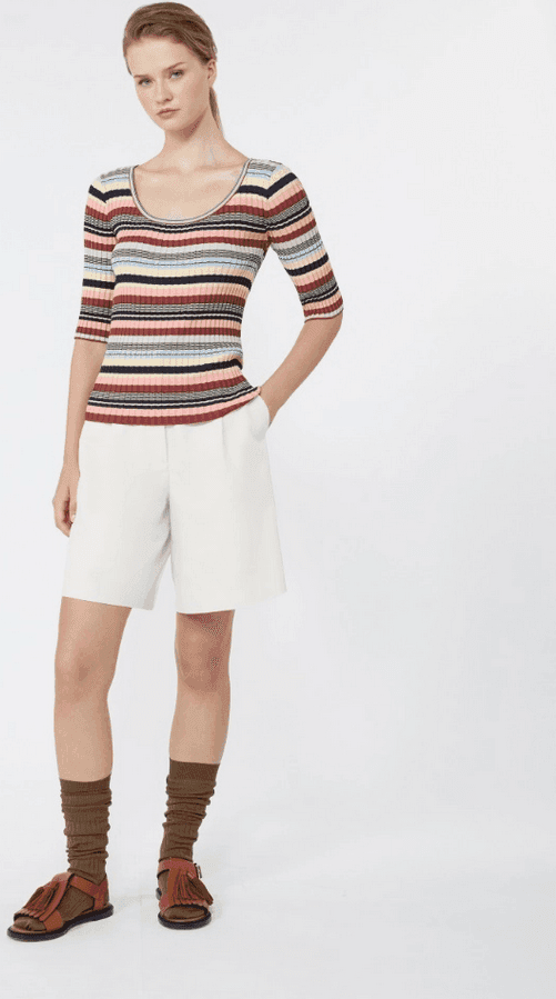 MAX MARA maglia a coste donna multicolor - 4