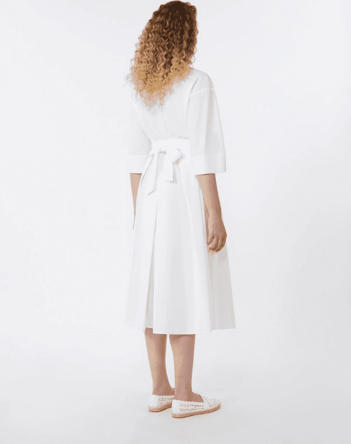 MAX MARA abito donna bianco - 4