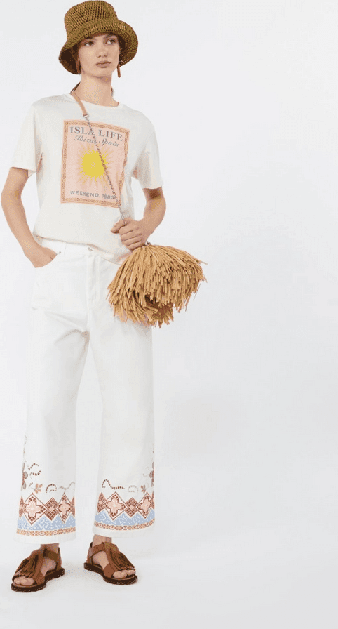 MAX MARA t-shirt donna ecru - 4