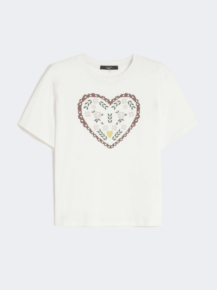MAX MARA t-shirt con stampa donna bianco - 5