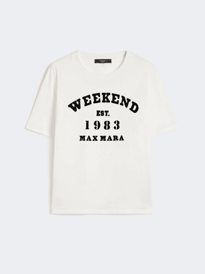 MAX MARA t-shirt con stampa donna bianco - 5