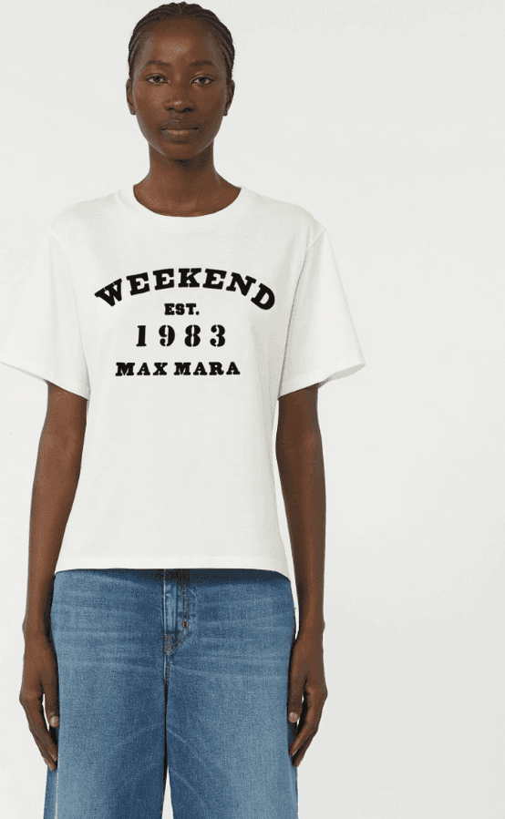 MAX MARA t-shirt con stampa donna bianco - 2